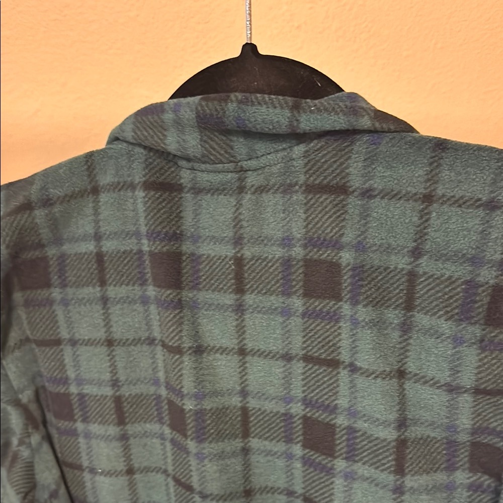 Calvin Klein Boy’s Green Plaid Robe - Picture 7 of 7